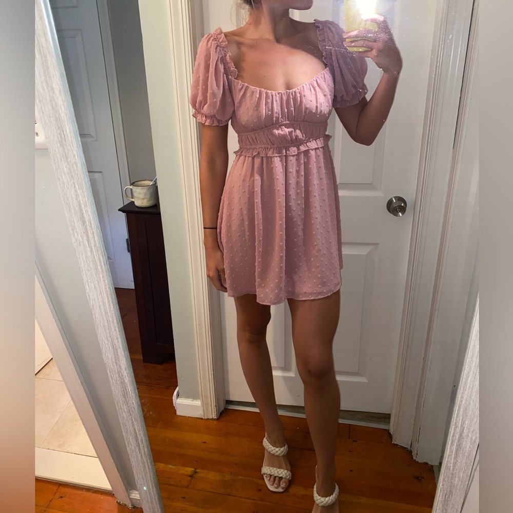 NWOT | Lush | Pink Babydoll Dress